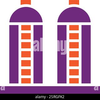 Silo Vector Icon Design Illustration Stock Vector