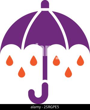Umbrella Vector Icon Design Illustration Stock Vector Image & Art - Alamy