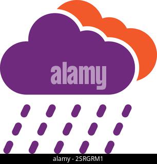 Rain Vector Icon Design Illustration Stock Vector Image & Art - Alamy