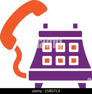 Telephone Vector Icon Design Illustration Stock Vector