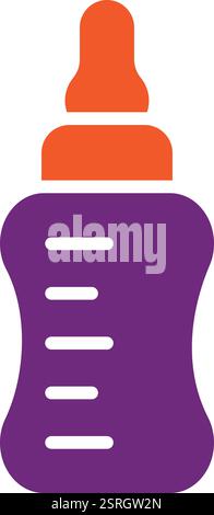 Baby bottle Vector Icon Design Illustration Stock Vector