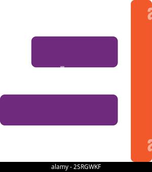 Right alignment Vector Icon Design Illustration Stock Vector Image ...