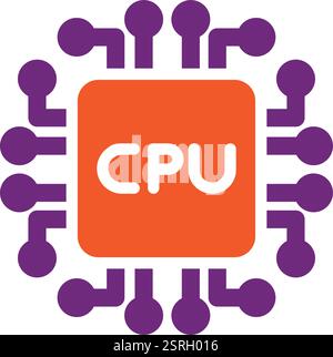 Processors Vector Icon Design Illustration Stock Vector