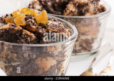 Traditional homemade Polish loaf with poppy seeds prepared for Christmas Stock Photo