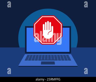 Virus symbol, computer protection, cyber attack, antivirus, digital ...