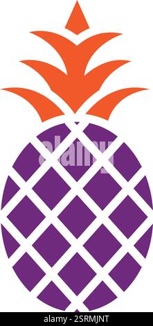 Pineapple Vector Icon Design Illustration Stock Vector