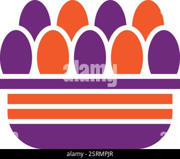 Eggs Vector Icon Design Illustration Stock Vector