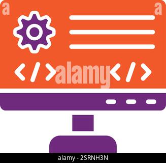 Backend Vector Icon Design Illustration Stock Vector