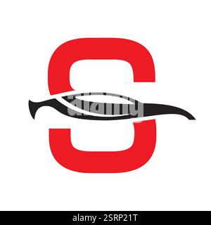 Initial Letter S Automotive Logo Design Concept With Car Symbol Vector Template Stock Vector