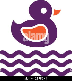 Duck Vector Icon Design Illustration Stock Vector
