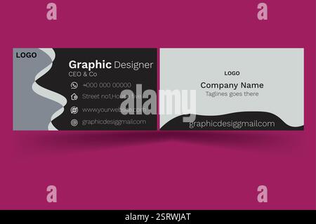 new business card design Stock Vector