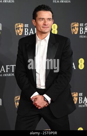 English actor Orlando Bloom attends a press conference for