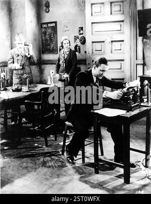 THE FRONT PAGE [US 1931]  ADOLPHE MENJOU, MARY BRIAN, PAT O'BRIEN     Date: 1931 Stock Photo