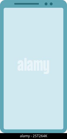 Blank Smartphone Template In Flat Design Stock Vector