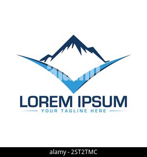 Mountain Logo Design Stock Vector
