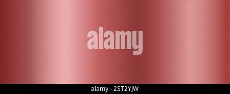 Rose gold metallic gradient texture. Pink golden metal foil background. Polished shiny sheet for label, plate, plaque, sign, tag, print. Textured material metal surface. Vector backdrop Stock Vector