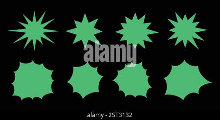 Random star shapes set. Stock Vector
