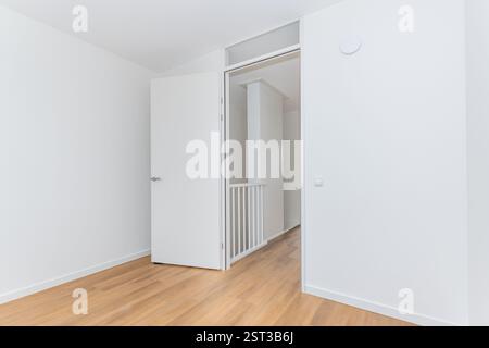 interior empty unfurnished basic room in modern new build residential ...