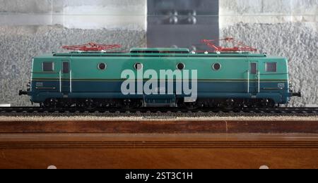 7600 Asthom. Model.  Renfe. Spain. 7600 Asthom. Model. Railway Museum, Madrid. Spain. Stock Photo