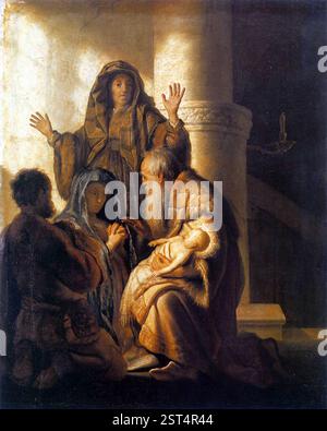 Presentation of Jesus at the Temple Rembrandt Stock Photo - Alamy