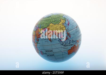 Indian Map showing Asia India Indian Ocean Stock Photo - Alamy