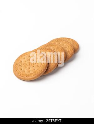 Maria cookies on white background Stock Photo