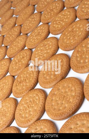 Maria biscuits on white background  Stock Photo