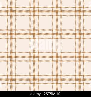 Plaid seamless pattern. Check line. Repeating tartan checks design. Repeated scottish stripe flannel. Scotland fabric prints. Gingham twill lattice Stock Vector