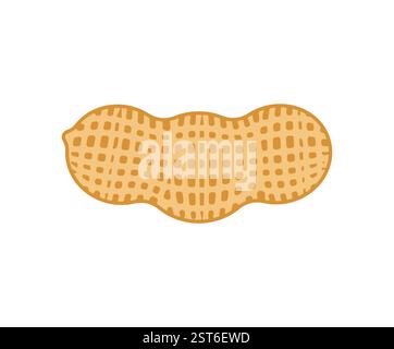 Peanut isolated sign. groundnut symbol Stock Vector