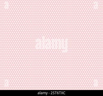 Hexagon background design. Red color on matching background. Hexagon mosaic pattern. Small hexagon geometric shapes. Seamless design. Stock Vector