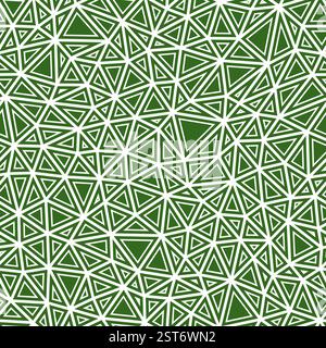 Vector science background. Small triangles size. Solid shapes in frames. Solid Color style. Repeatable pattern. Vibrant vector tiles. Stock Vector