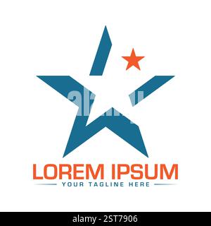 Star Logo Design, Simple unique Star Logo Design Stock Vector