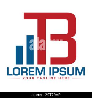 TB Letter Logo Design Stock Vector