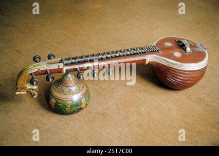 Asida Instrument Veena Indian classical musical instrument India Asia Asian musical ...