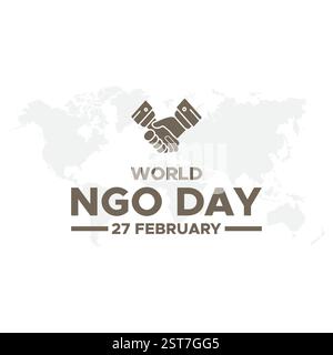 world non governmental organization day. world ngo day. World NGO Day Paper cut style Vector Design Illustration for Background, Stock Vector