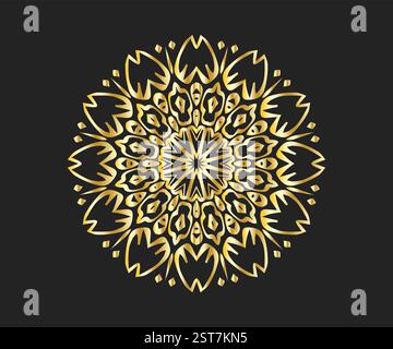 Decorative luxury ornamental mandala background design. Mandala for decorative art, print, poster, brochure, flyer, cover, banner. Stock Vector