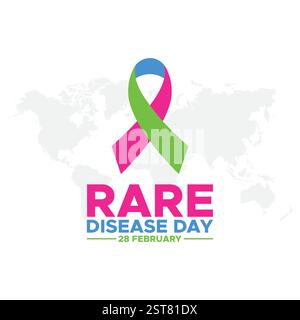Rare Disease Day. background, banner, card, poster, template. Vector illustration, Illustration Of Rare Disease Day,Rare Disease Day Banner Background Stock Vector