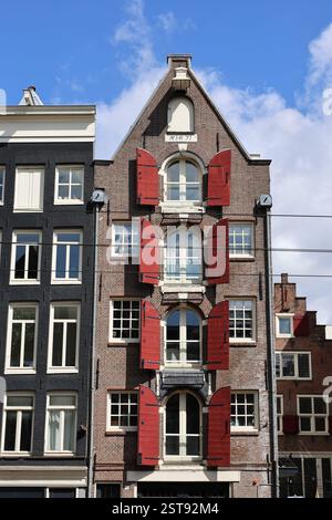 Amsterdam shuttered windows Stock Photo