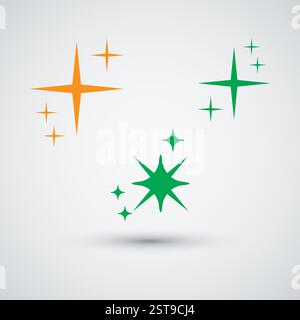 set star logo Design Icon Template Stock Vector