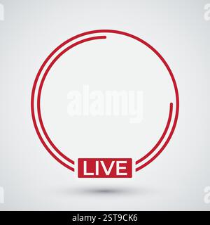 Social media icon avatar best for Live video streaming template Stock Vector