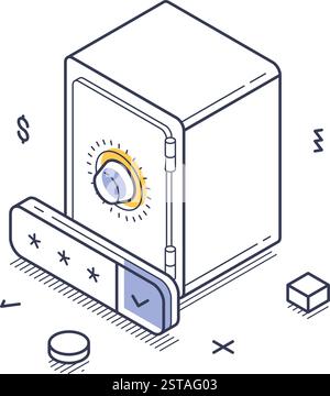Security value icon. Outline security value vector icon for web design ...