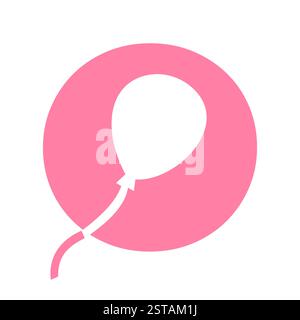 Initial Letter O Balloon Symbol For Kids Logo Design Stock Vector