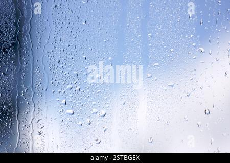 Rain Drops on Window Stock Photo