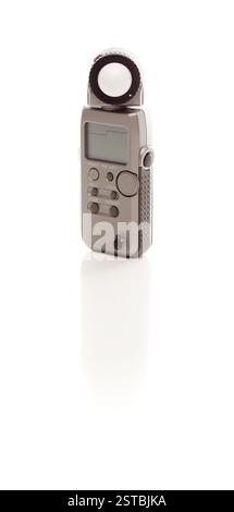 Photographic Light Meter on White Stock Photo