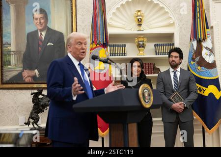 WASHINGTON DC, USA 12 February 2025 US President Donald J Trump