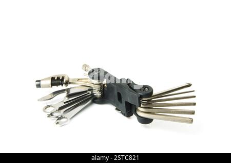 Bicycle tool on a white background Stock Photo