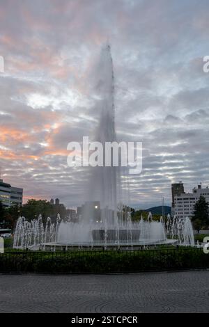 The Prayer Fountain at the Hiroshima Peace Museum, Hiroshima, Japan Stock Photo
