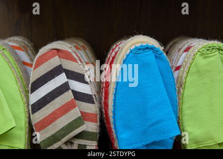 Colorful espadrilles Stock Photo