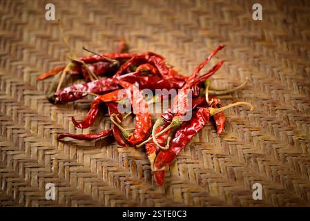Red dry chillis Stock Photo