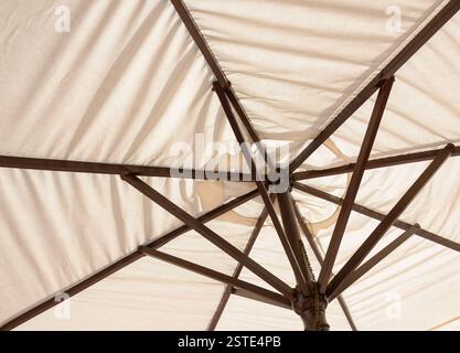 Off-white parasol Stock Photo